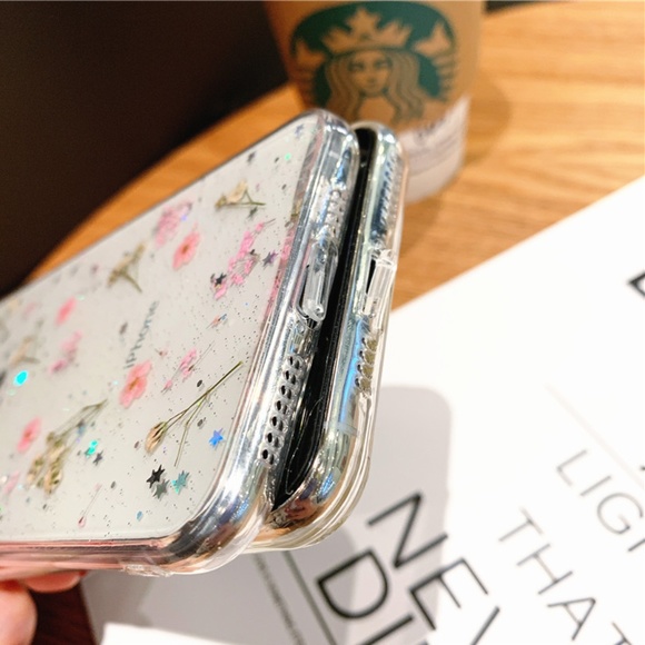 NEW iPhone XS Max Glitter Dry Flower Case - Picture 3 of 5
